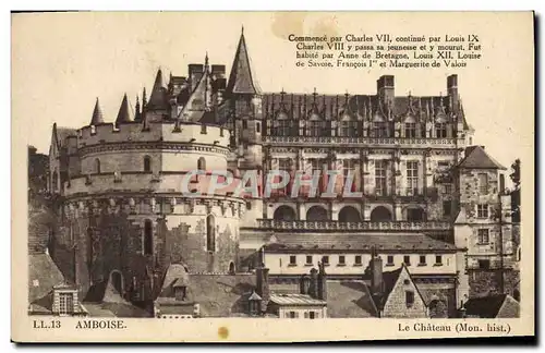 Cartes postales Amboise Le Chateau