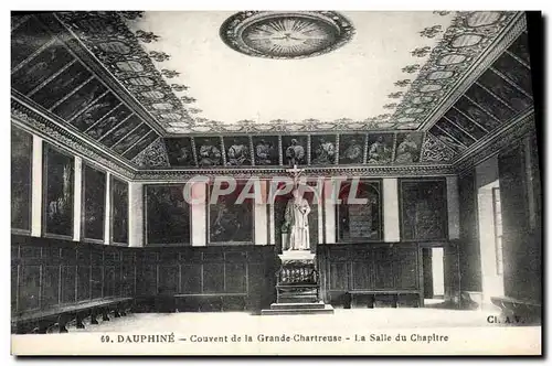 Ansichtskarte AK Dauphine Couvent De La Grande Chartreuse La Salle Du Chapitre