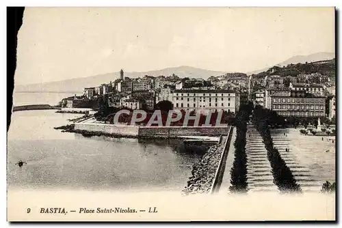 Cartes postales Bastia Place Saint Nicolas