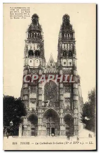 Cartes postales Tours La Cathedrale St Gatien