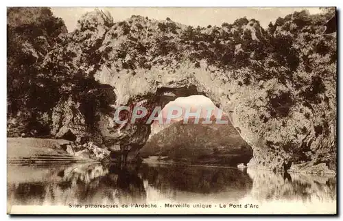 Cartes postales Site Pittoresques De l&#39Ardeche Merveille Unique Le Pont D&#39Arc