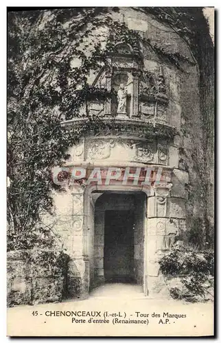 Ansichtskarte AK Chenonceau Tours Des Marques Porte d&#39entree