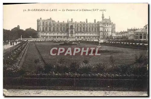 Cartes postales St Germain En Laye Le Parterre Et Le Chateau