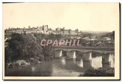 Ansichtskarte AK Carcassonne Vue Generale Nord Ouest