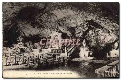 Ansichtskarte AK La Saint Baume Interieur De La Grotte