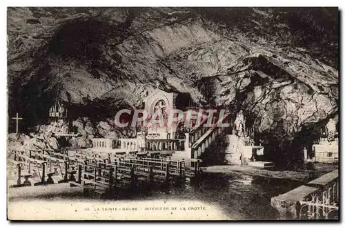 Cartes postales La Saint Baume Interieur De La Grotte