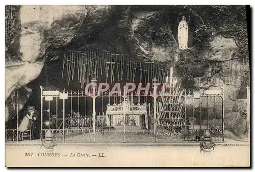 Cartes postales Lourdes La Grotte