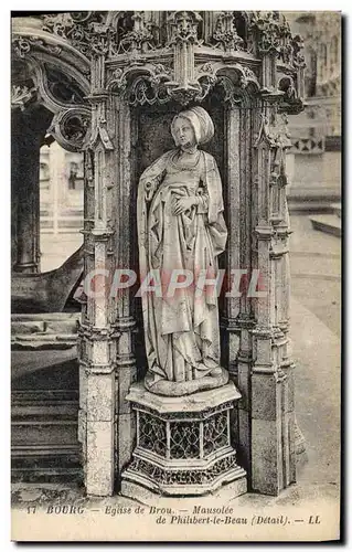 Ansichtskarte AK Bourg Eglise De Brou Mausolee De Philibert Le Beau