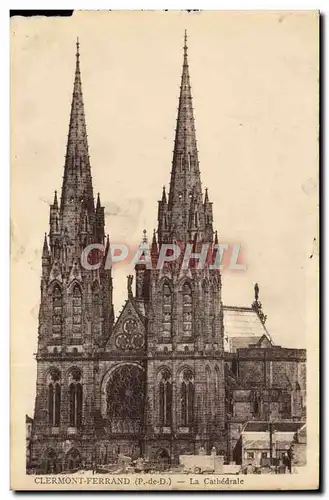 Cartes postales Clermont Ferrand La Cathedrale