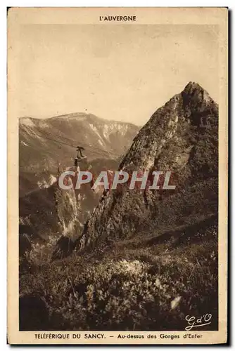 Cartes postales L&#39Auvergne Teleferique Du Sancy Au Dessus Des Gorges D&#39Enfer