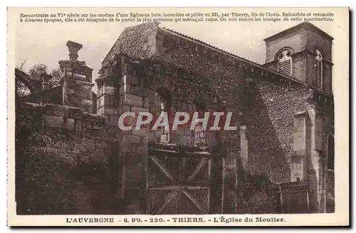 Cartes postales L&#39Auvergne Thiers L&#39Eglise Du Moutier