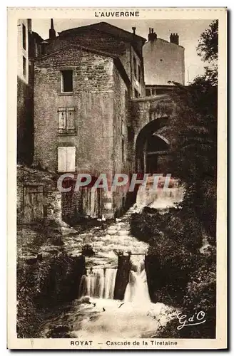 Ansichtskarte AK L&#39Auvergne Royat Cascade De La Tiretaine