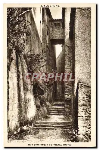 Ansichtskarte AK L&#39Auvergne Rue Pittoresque Du Vieux Royat