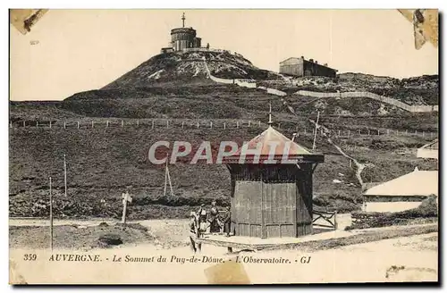 Cartes postales L&#39Auvergne Le Sommet Du Puy de Dome L&#39observatoire