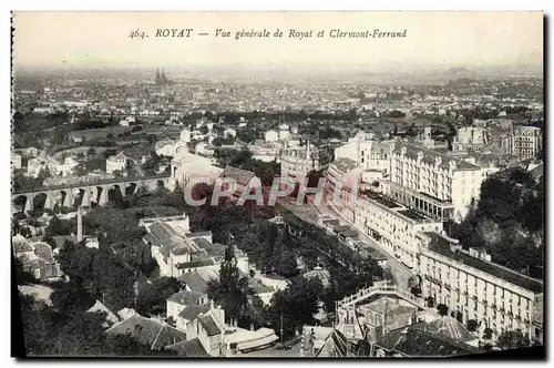 Cartes postales Royat Vue Generale De Royat et Clermont Ferrand