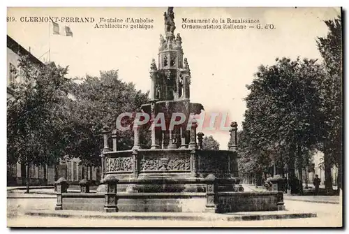 Cartes postales Clermont Ferrand Fontaine D&#39Amboise