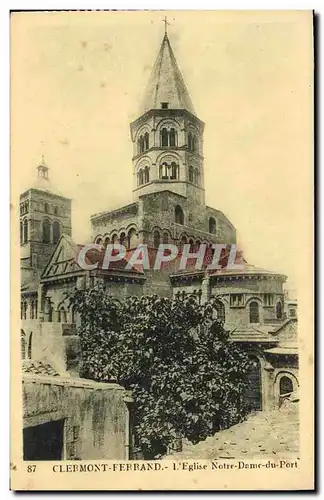 Cartes postales Clermont Ferrand l&#39Eglise Notre Dame Du Port