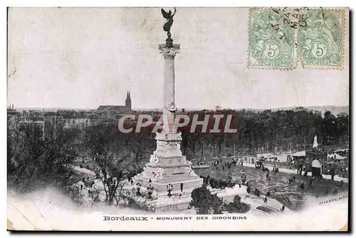 Cartes postales Bordeaux Monument Des Girondins