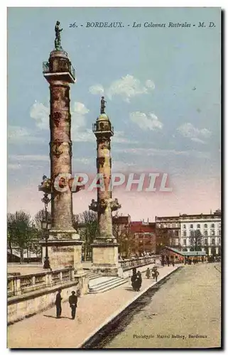 Cartes postales Bordeaux Les Colonnes Rostraies