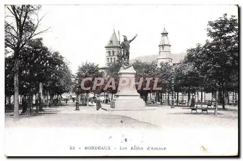 Cartes postales Bordeaux Les Allees D&#39Amour