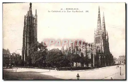 Cartes postales Bordeaux La Cathedrale Et La Tour Pey Berland