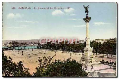 Cartes postales Bordeaux Le Monument Des Girondins