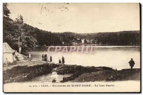 Ansichtskarte AK Environs Du Mont Dore Le Lac Pavin