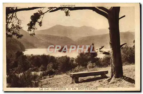 Ansichtskarte AK Le Lac Chambon Et Les Monts Dore