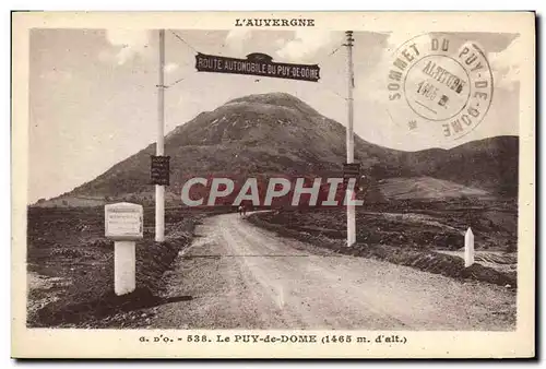 Cartes postales L&#39Auvergne Route Automobile