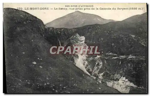 Ansichtskarte AK Le Mont Dore Le Sancy Vue Prise Pres De La Cascade Du Serpent