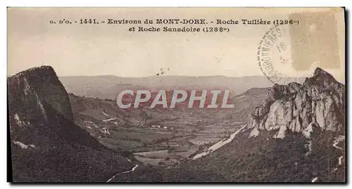 Ansichtskarte AK Le Mont Dore Roche Tuiliere et Roche Sanadoise