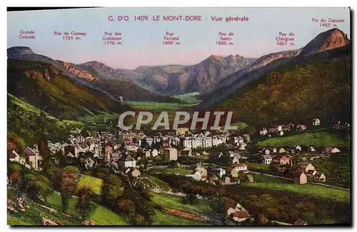 Cartes postales Le Mont Dore Vue generale