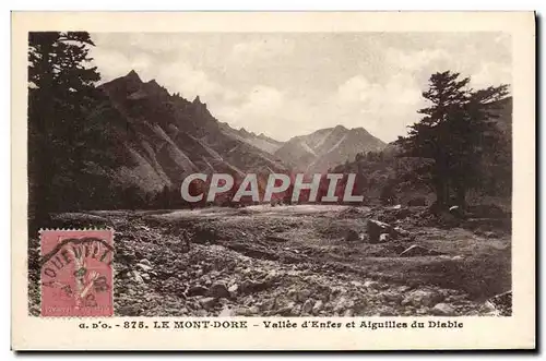 Cartes postales Le Mont Dore Vallee D&#39Enfer Et Aiguilles Du Diable