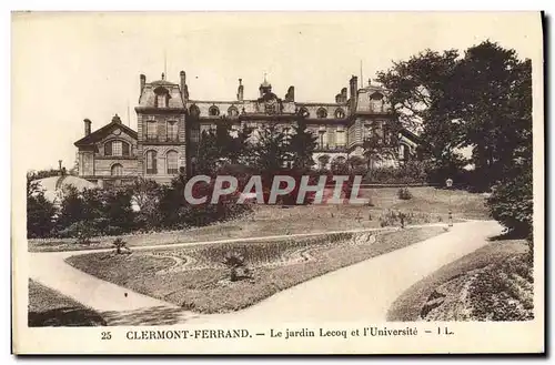 Ansichtskarte AK Clermont Ferrand Le Jardin Lecoq Et l&#39Universite