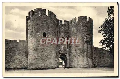 Ansichtskarte AK Aigues Mortes Les Remparts Porte De La Gardette