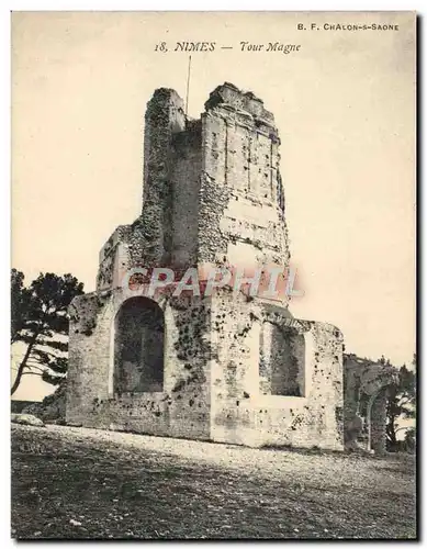 Cartes postales Nimes Tour Magne