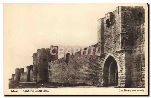 Cartes postales Aigues Mortes Les Remparts