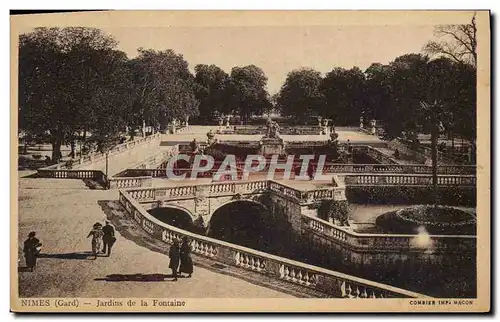 Ansichtskarte AK Nimes Jardins De La Fontaine