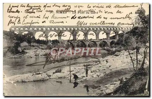 Cartes postales Nimes Le Pont Du Gard