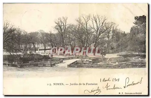 Cartes postales Nimes Jardin De La Fontaine