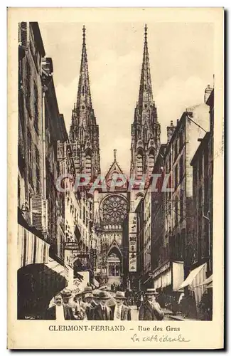 Cartes postales Clermont Ferrand Rue Des Gras