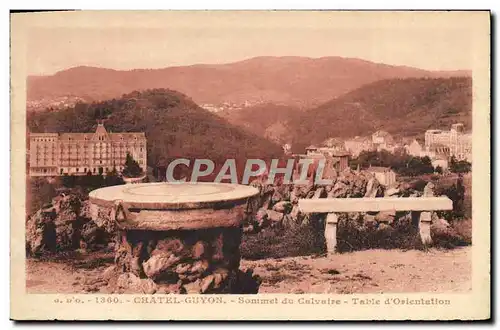 Cartes postales Chatel Geyon Sommet Du Calvaire Table D&#39Orientation