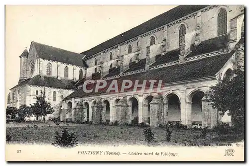 Cartes postales Pontigny Cloitre Nord De l'Abbaye