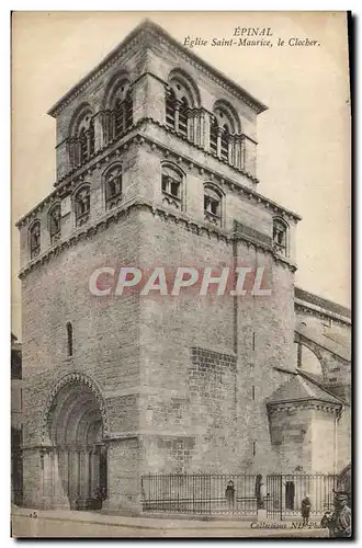 Cartes postales Epinal Eglise Saint Maurice Le Clocher