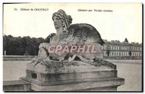 Cartes postales Chateau De Chantilly Chimere Par Nicolas Coustou