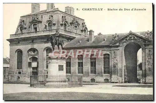 Cartes postales Chantilly Statue Du Duc D&#39Aumale