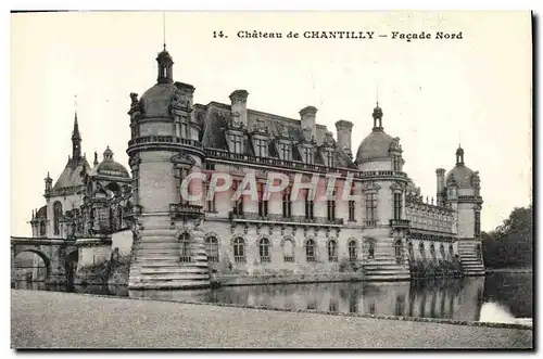 Ansichtskarte AK Chateau De Chantilly Facade Nord