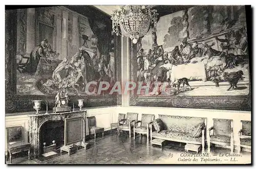 Cartes postales Compiegne Le Chateau Galerie Des Tapisseries