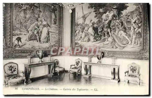 Cartes postales Compiegne Le Chateau Galerie Des Tapisseries