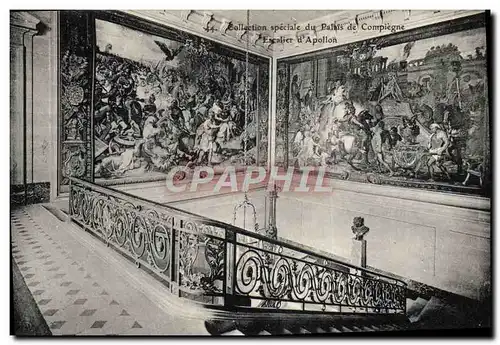 Cartes postales Compiegne Le Chateau Escalier d'Apollon